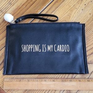 Deux Lux Black Wristlet Clutch